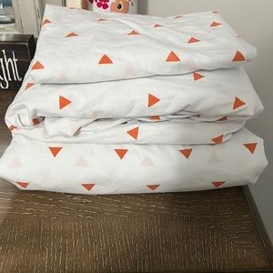 Crate and Barrel twin sheets